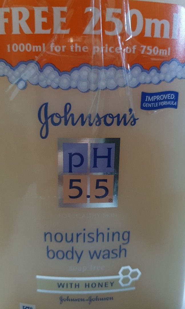 Johnsons PH5.5 Body Wash Body Shampoo Shower 1000ml Syampu Mandian