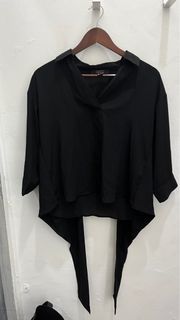 Kemeja Hitam Forever21 Shirt Black