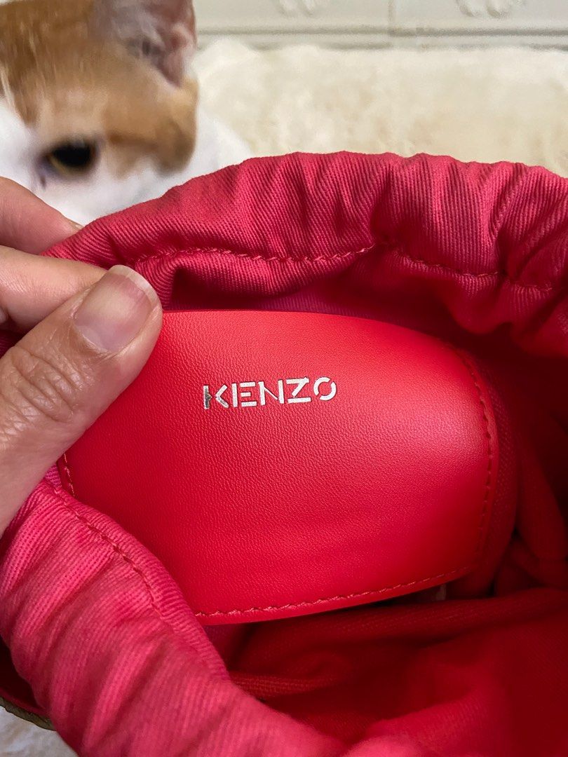 Kenzo Logo Print Straw Rattan Bag on Carousell