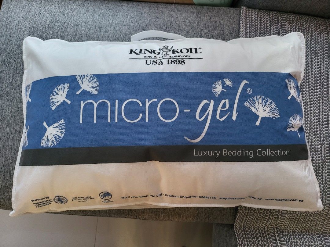 King Koil Micro gel Pillow Furniture Home Living Bedding Towels on Carousell