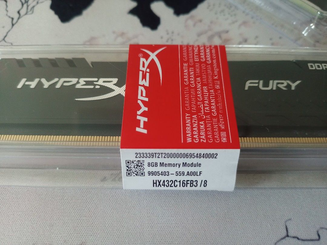 Hyperx fury 3200 hotsell 8gb