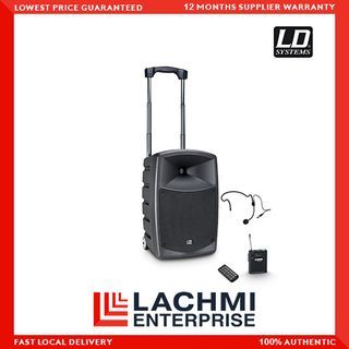 LD Systems Roadbuddy 10 HS B5 Battery-Powered Bluetooth 10" Speaker with Bodypack and Headset Microphone