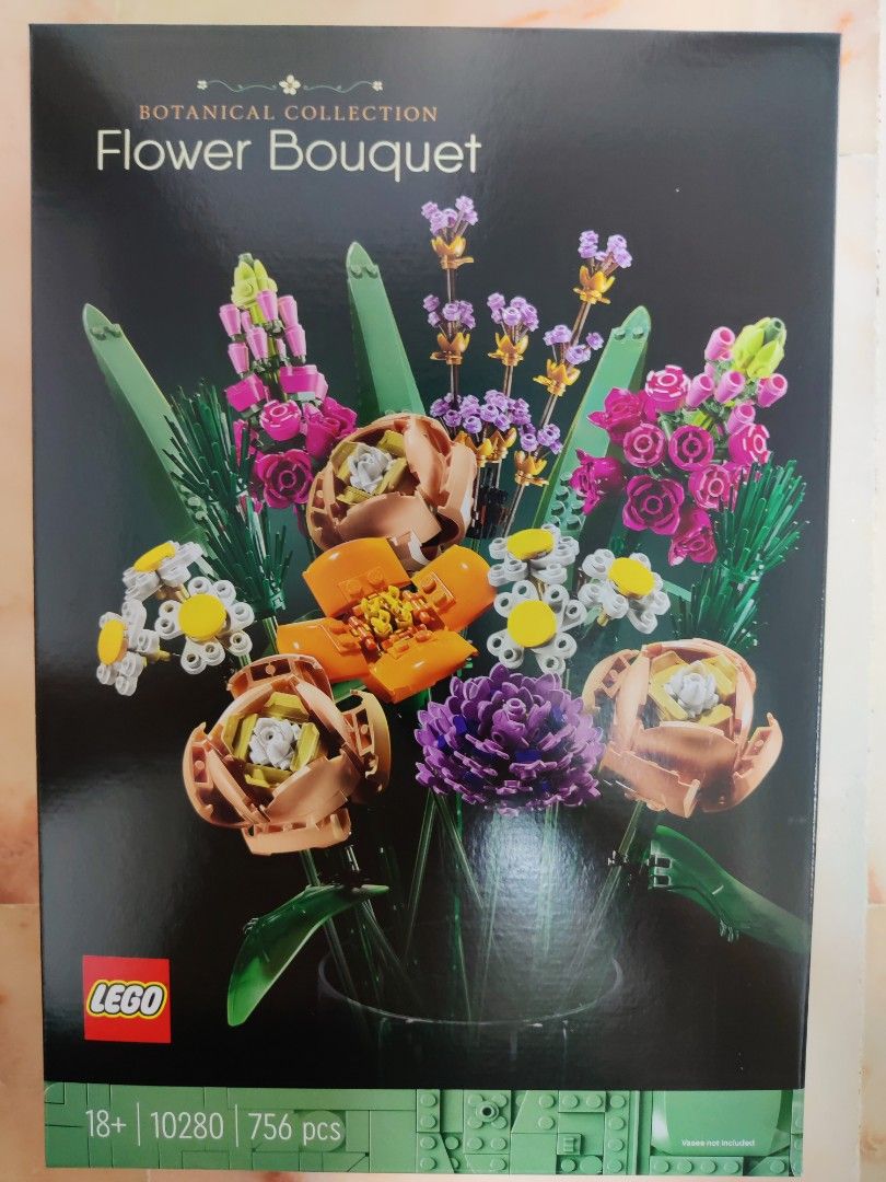 Lego Icons Flower Bouquet 10280 Building Kit (756 Pieces) Construction ...