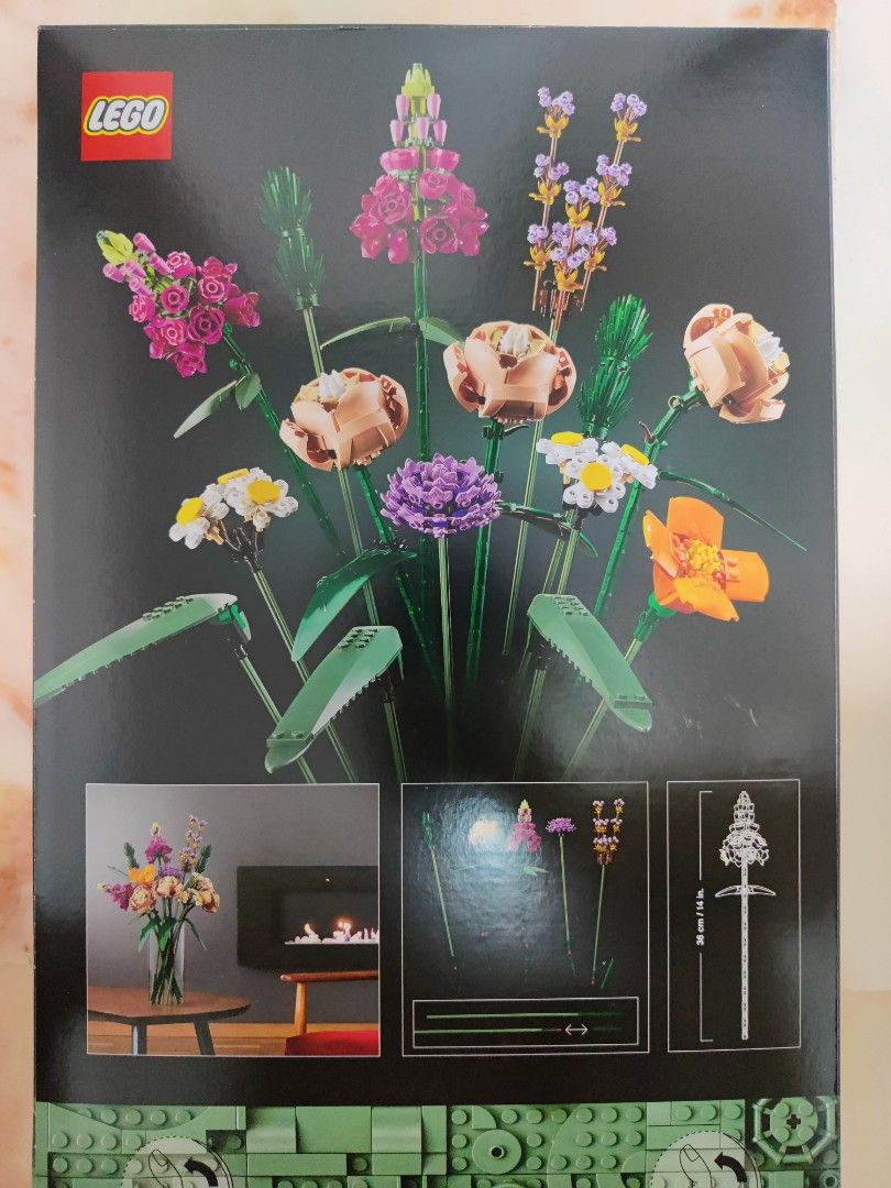 Lego Icons Flower Bouquet 10280 Building Kit (756 Pieces) Construction