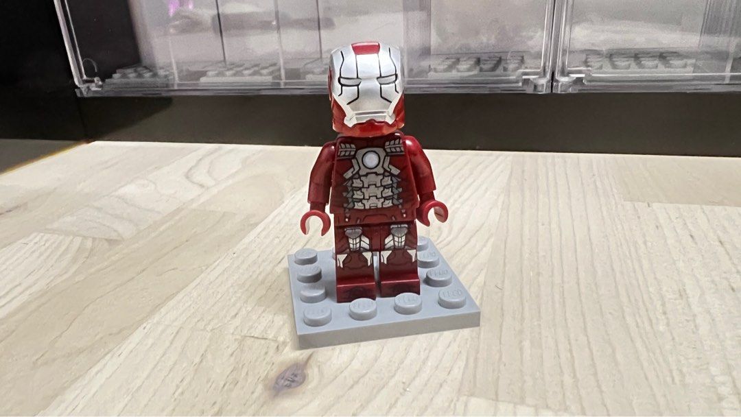 Lego Sh566: Iron Man Mark 5 Armor (Trans-Clear Head), Hobbies & Toys, Toys  & Games On Carousell