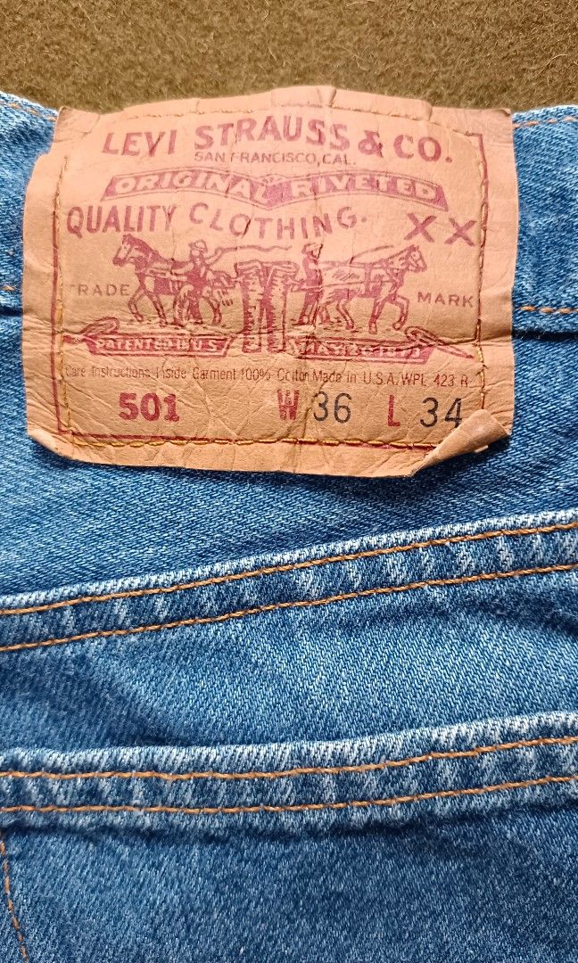 Levis，501型，USA, 他的時尚, 褲子, 牛仔褲在旋轉拍賣