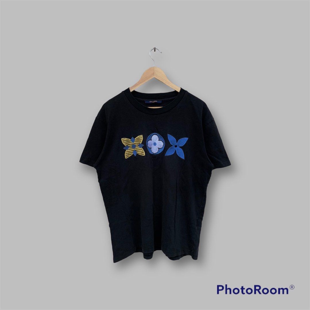 Louis Vuitton Monogram Embroidered T-shirt, Luxury, Apparel on