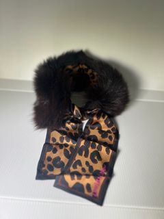 Louis Vuitton Leopard Stephen Sprouse bandeau Brown Silk ref