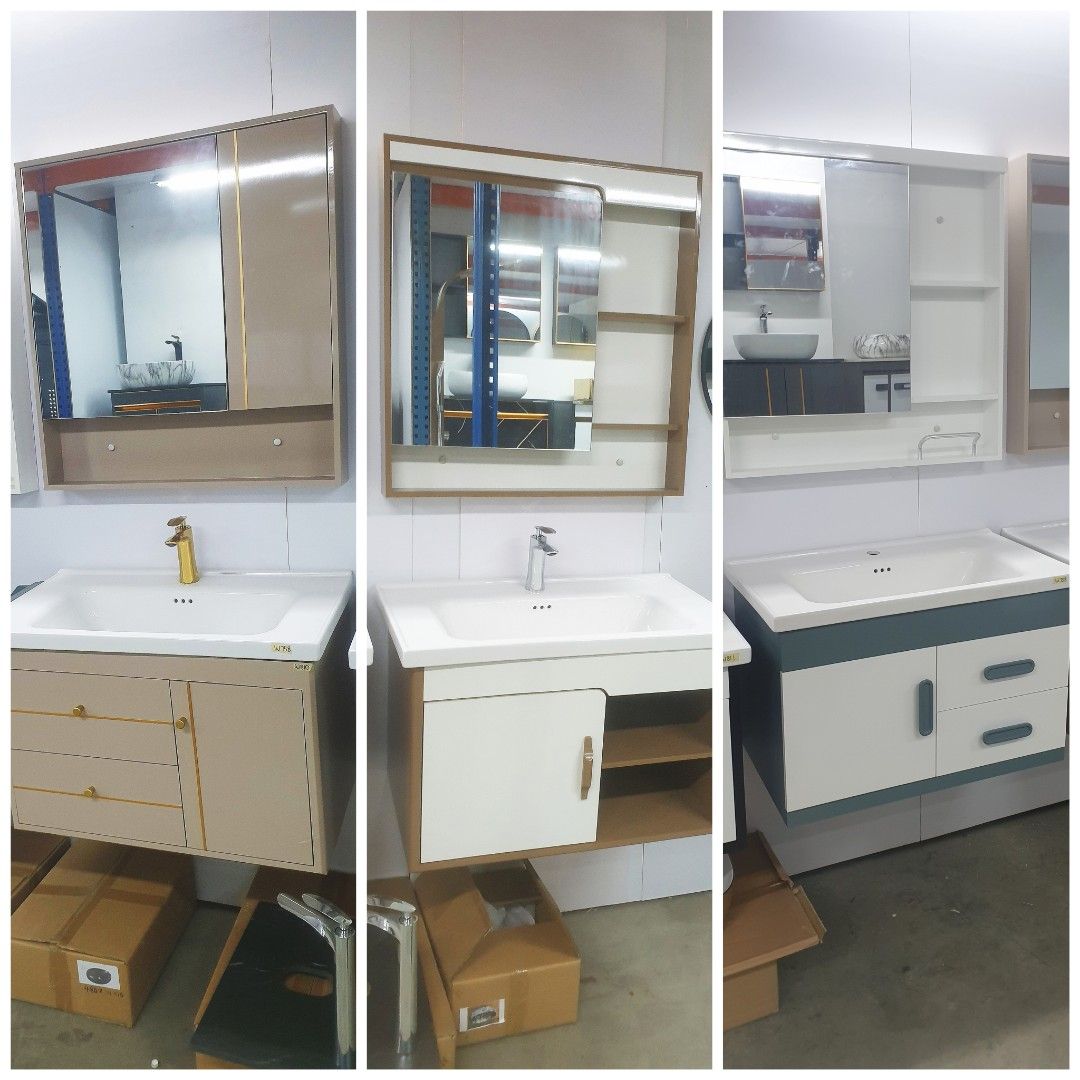 Mar Promo 80cm Bathroom Vanity Set (Mirror Basin Full