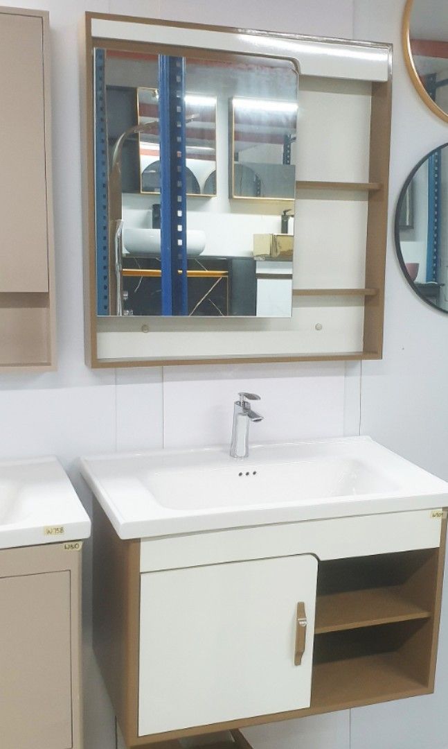 Mar Promo 80cm Bathroom Vanity Set (Mirror Basin Full