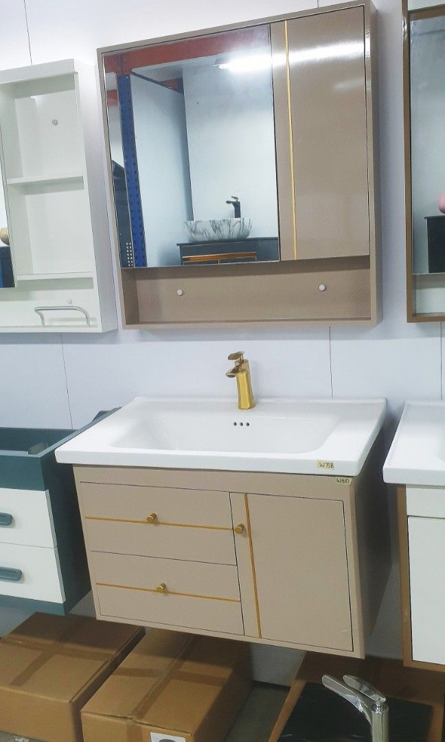 Mar Promo 80cm Bathroom Vanity Set (Mirror Basin Full