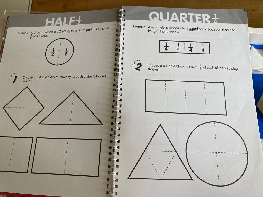 Math Fractions Toy, Hobbies & Toys, Toys & Games on Carousell