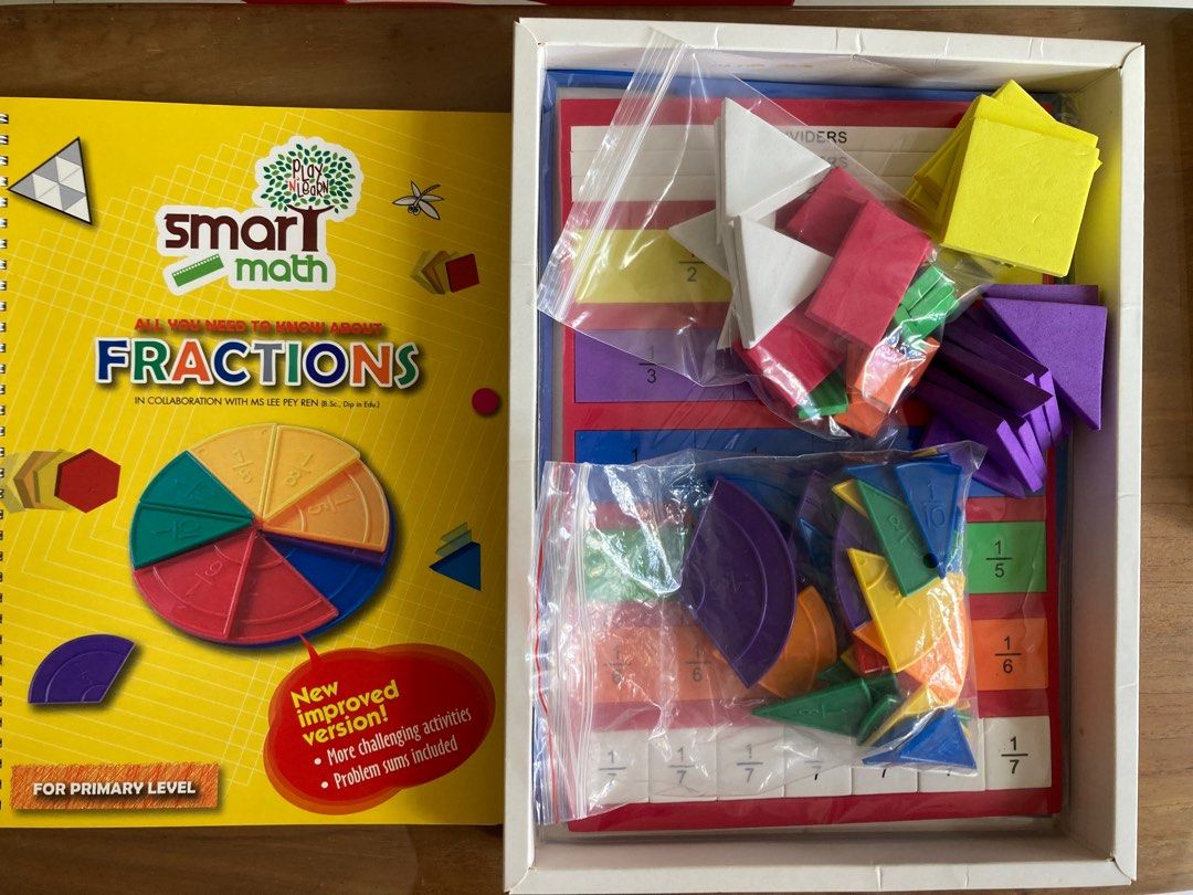 Math Fractions Toy, Hobbies & Toys, Toys & Games on Carousell
