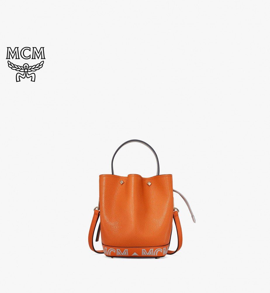 Mcm milano drawstring bag discount