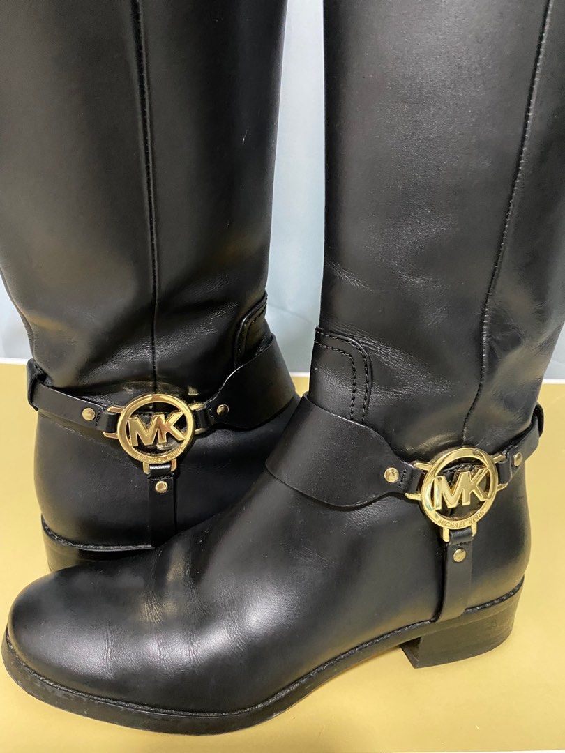 Michael Kors Women's Fulton Calf Rain Boots Shoes Size 9M