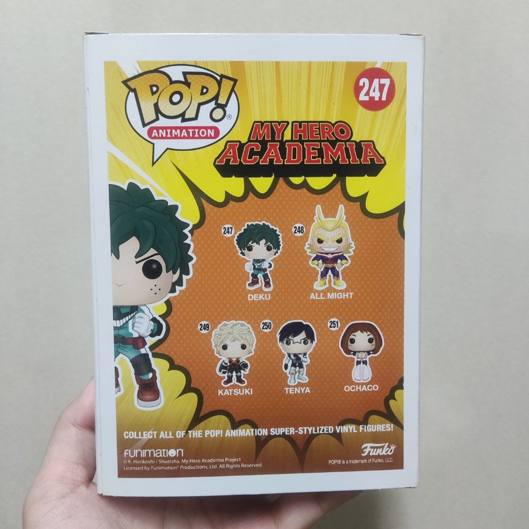 My Hero Academia 247 Deku Funko Pop with 0.5mm Protector, Hobbies ...