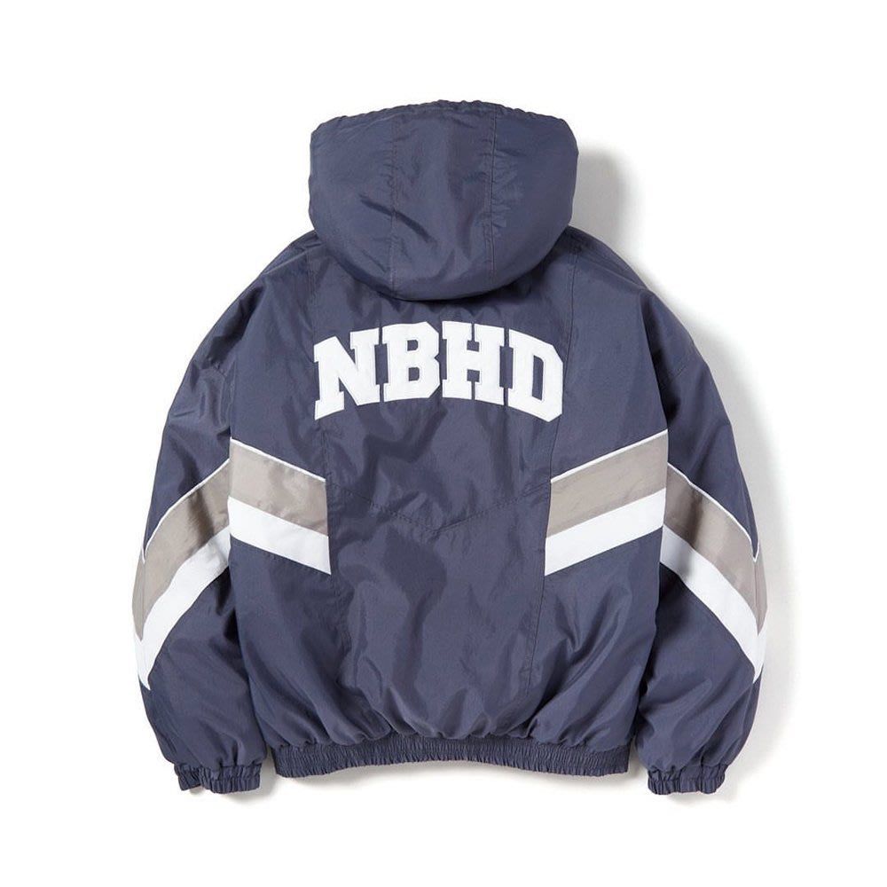 NEIGHBORHOOD TEAM / N-JKT 21AW 美式 刺繡 寬鬆 連帽 夾克 M號