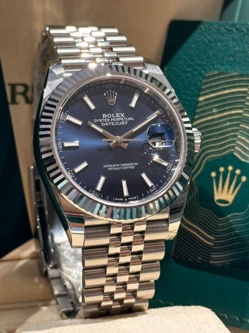 Rolex datejust 41mm fluted on sale bezel