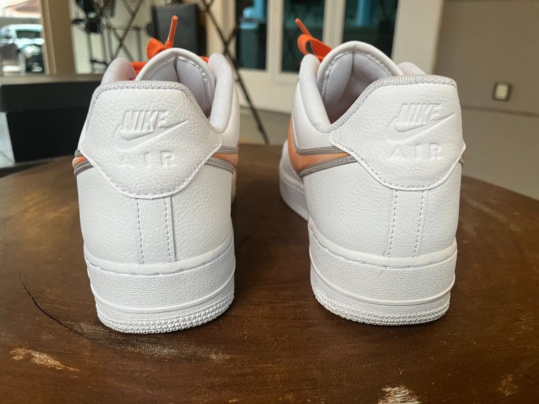 NIKE AIR FORCE 1 07 LV8 3 Men White Orange Peel