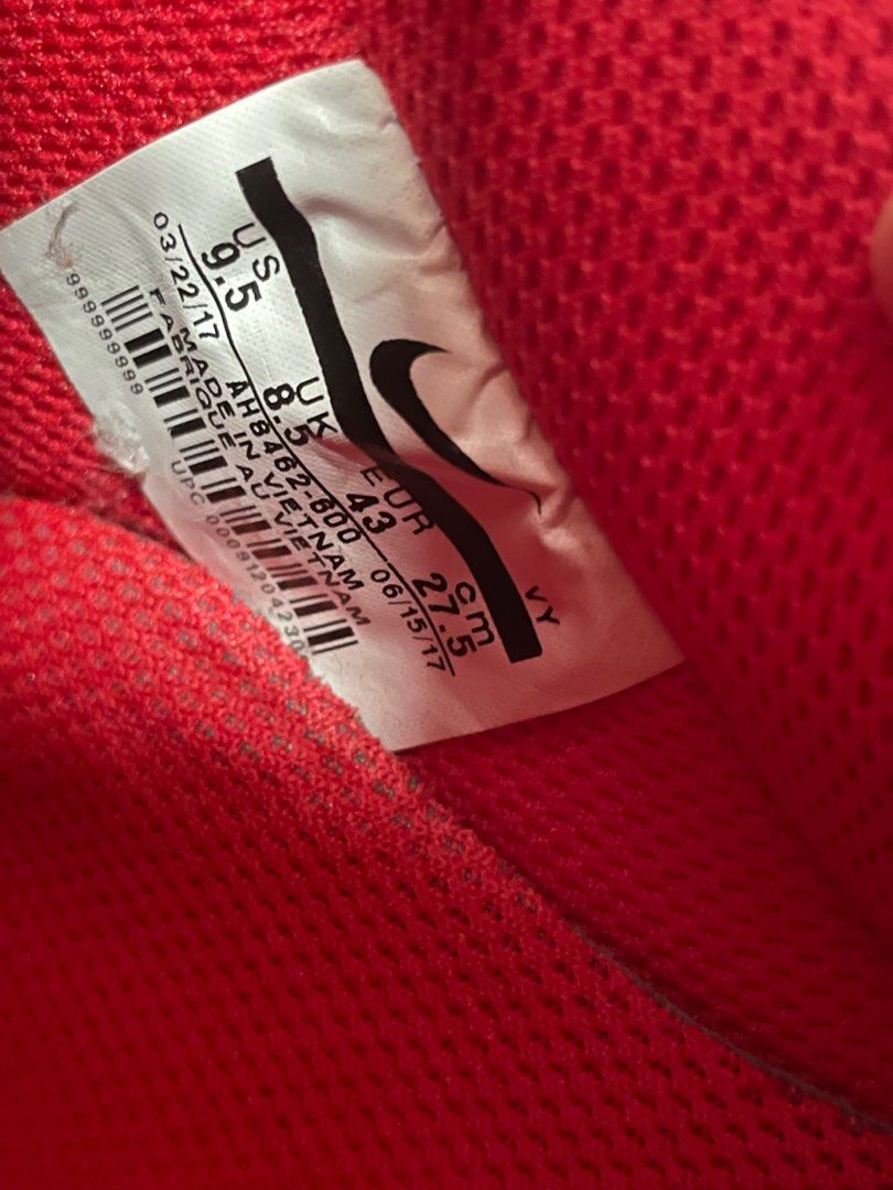 Nike Air Force 1 Low “All Over Logo 九五成新滿版紅色logo us9.5, 他