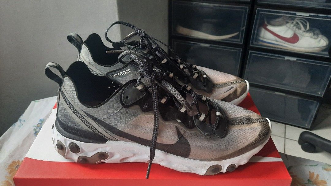 Nike React Element 87 Anthracite Black for SALE