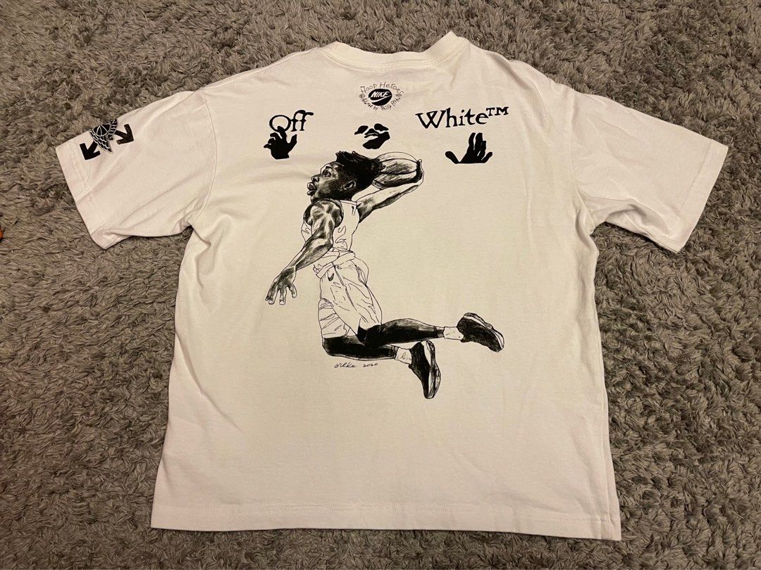 Off white tee shirt jordan discount