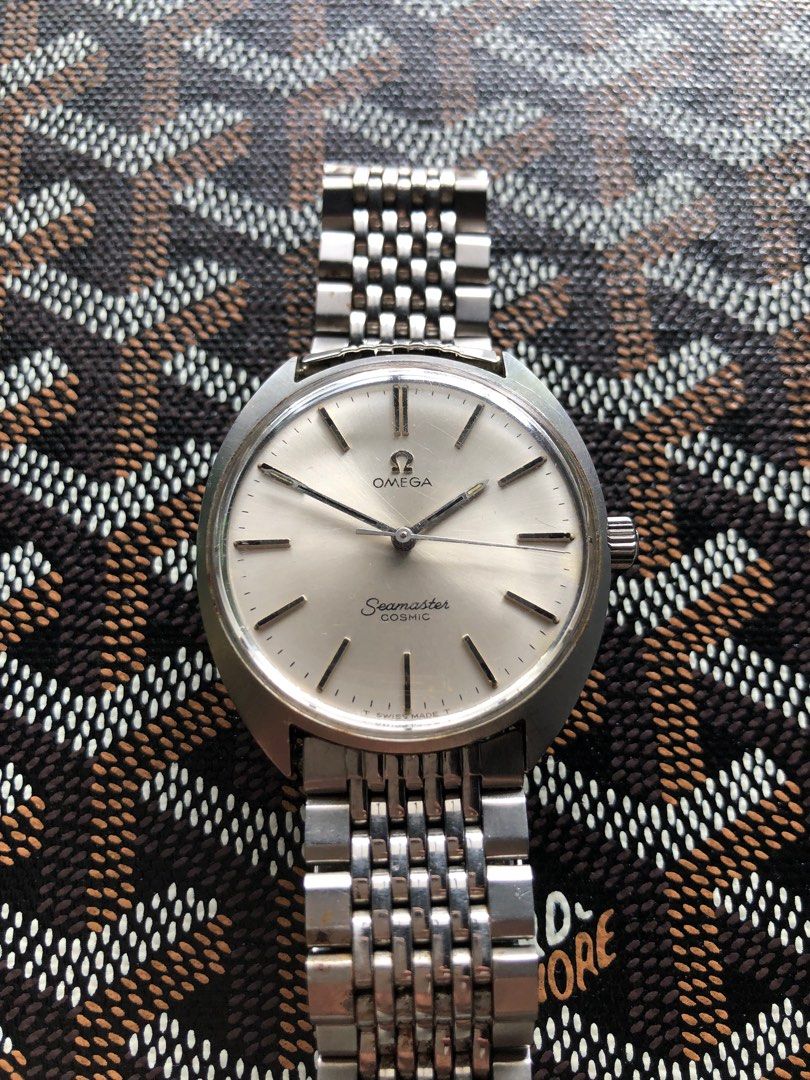 Omega Seamaster Cosmic (Category: Men's Watches) located in Manila. Submitted by mnlwatchsociety (Listing ID 1219829582, Image 1). Description: Omega Seamaster Cosmic 33mm Automatic All original watch head and bracelet Check our other watches in instagram IG: RBAng.watches Facebook: Manila Watch Society Buy/ Sell/ Consign / Trade your watches with Manila Watch Society Visit our store, just pin Manila Watch Society in Google Maps Credit Card Payme