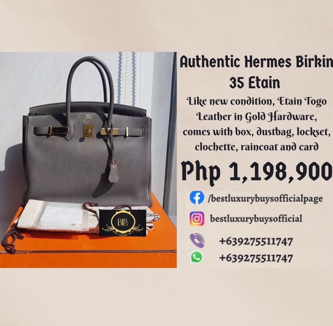 Hermes Cargo Birkin 35, Luxury, Bags & Wallets on Carousell