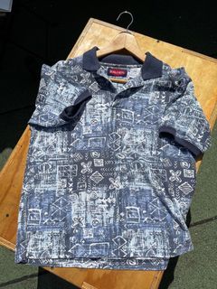 Patterned Boxy Polo