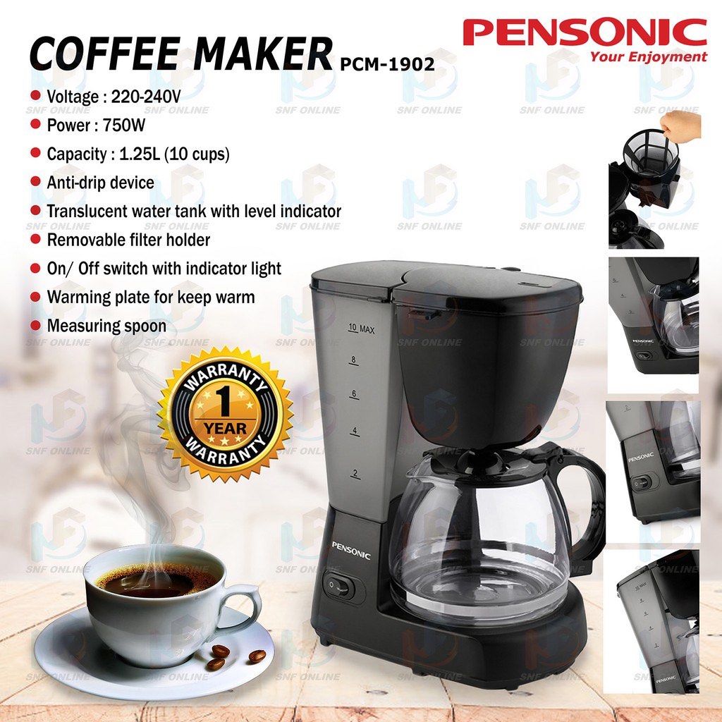PENSONIC COFFEE MAKER PEMBANCUH KOPI JUG LUTSINAR, TV & Home Appliances, Kitchen Appliances