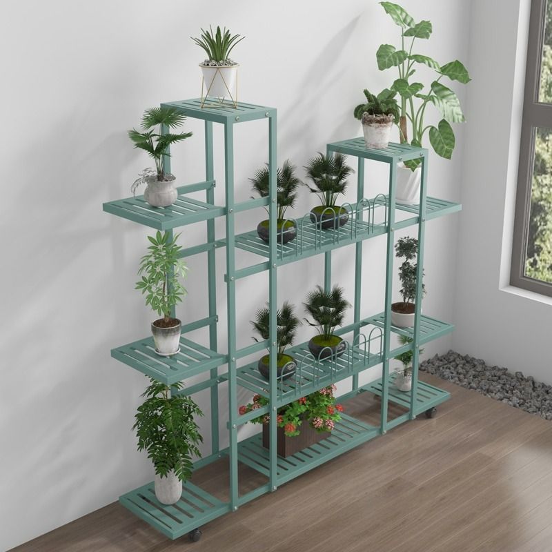 plant rack With pulley flower pot rack flower rack, Furniture & Home ...