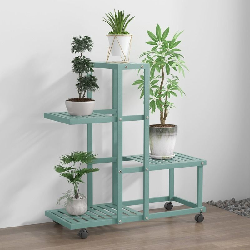 plant rack With pulley flower pot rack flower rack, Furniture & Home ...