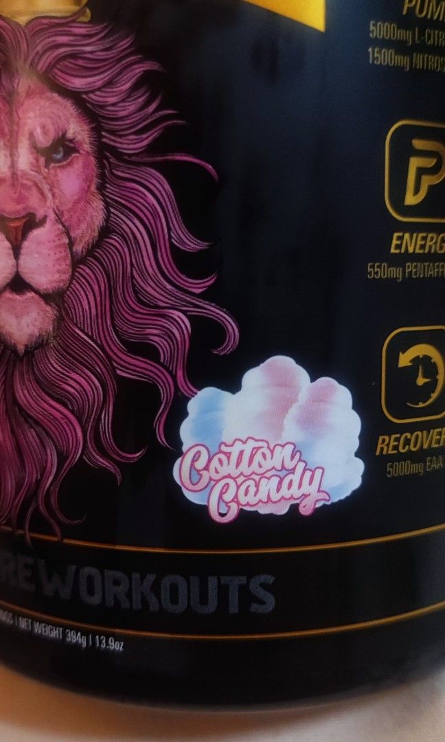 Pride Preworkout Cotton Candy (40 servings), Health & Nutrition, Health Supplements, Sports