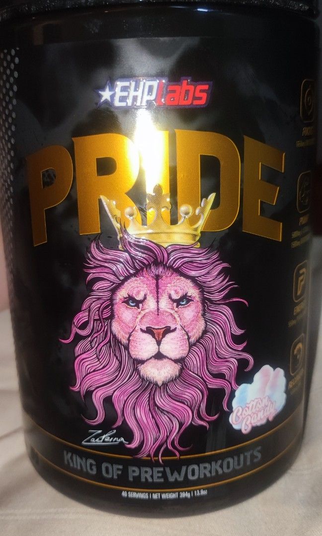 Pride Preworkout Cotton Candy (40 servings), Health & Nutrition, Health Supplements, Sports