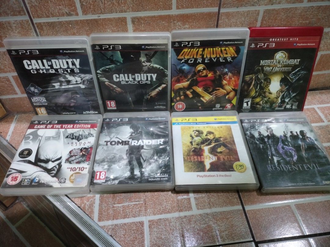 ps3 gamea for sale (Category: PlayStation) located in Caloocan City. Submitted by jbfuenzalida27 (Listing ID 1219864897, Image 1). Description: Ps3 games Tested and working Batman arkham city- 350 Call of duty ghost -350 Call of duty black ops -350 Tomb raider -350 Duke nukem forever -350 Resident evil 5- 350 Resident evil 6- 350 Mortal kombat vs dc universe- 350 Meetup: C3 caloocan mc malabon sm sangandaan lrt 5th avenue or pick up.