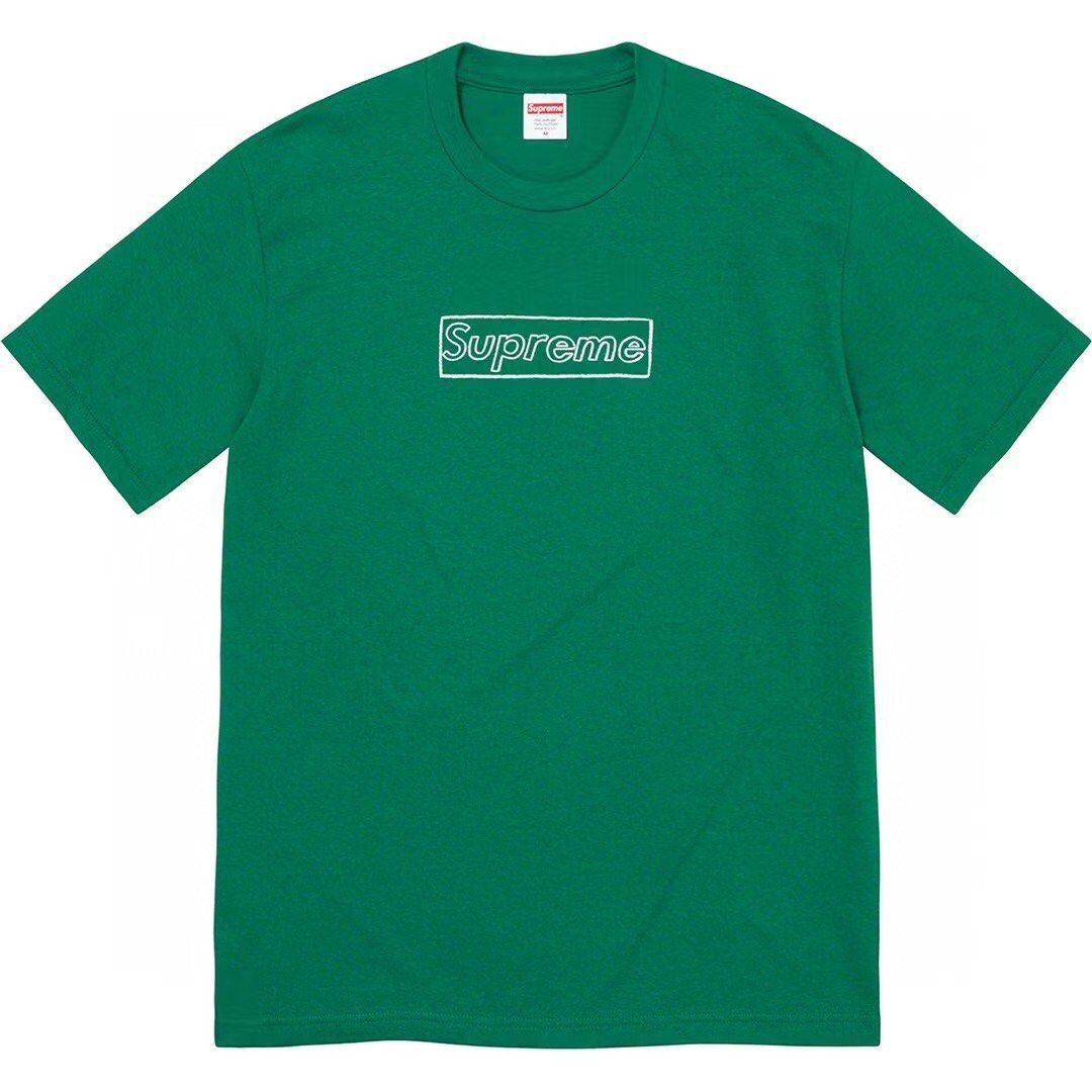 S2117] Supreme 21ss x Kaws Chalk boxlogo Tee Bogo Short Sleeve T