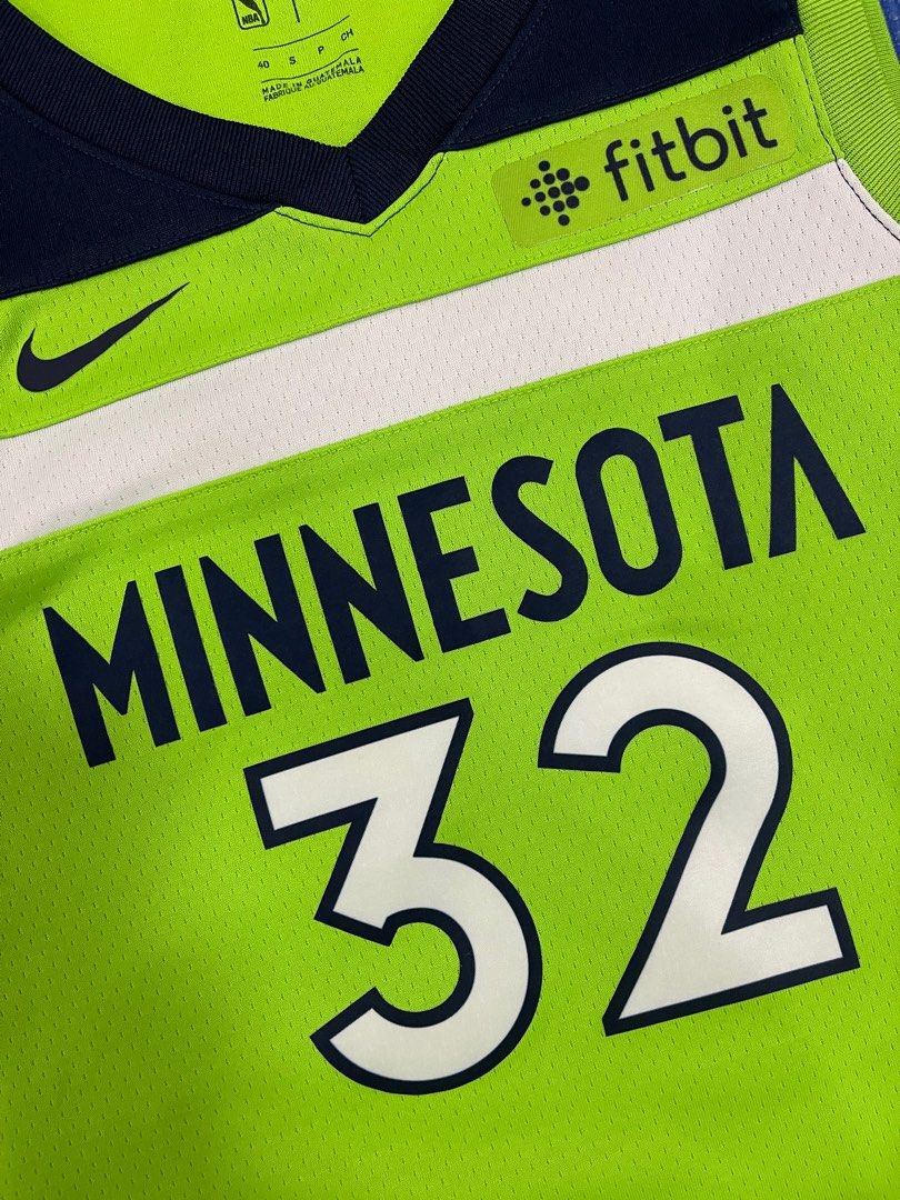 Men's Minnesota Timberwolves Karl-Anthony Towns Nike Green Swingman Jersey  Statement Edition