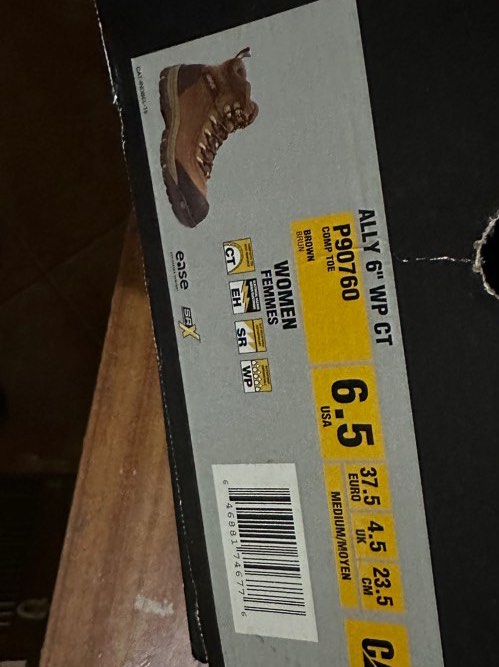 Caterpillar boots sale size chart
