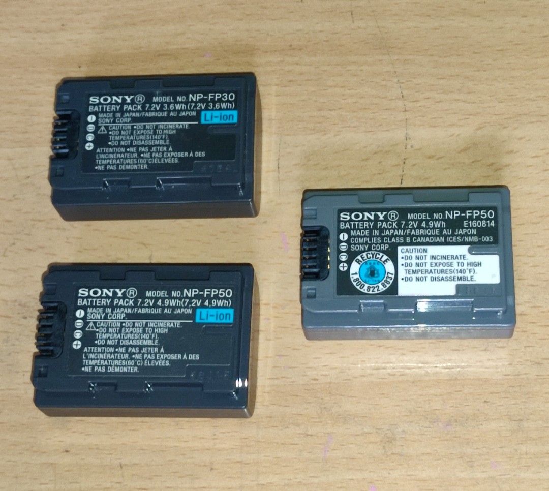 Sony Camcorder Batteries, Photography, Photography Accessories ...