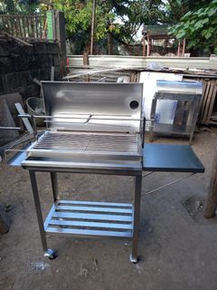 Stainless griller and sink