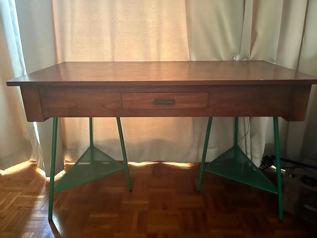 Study Table (Category: Tables & Sets) located in Singapore. Submitted by nalya69 (Listing ID 1219770958, Image 3). Description: Study table on tresles. Beautiful design idea, brings together classic and modern. 120x60x71 cm..
