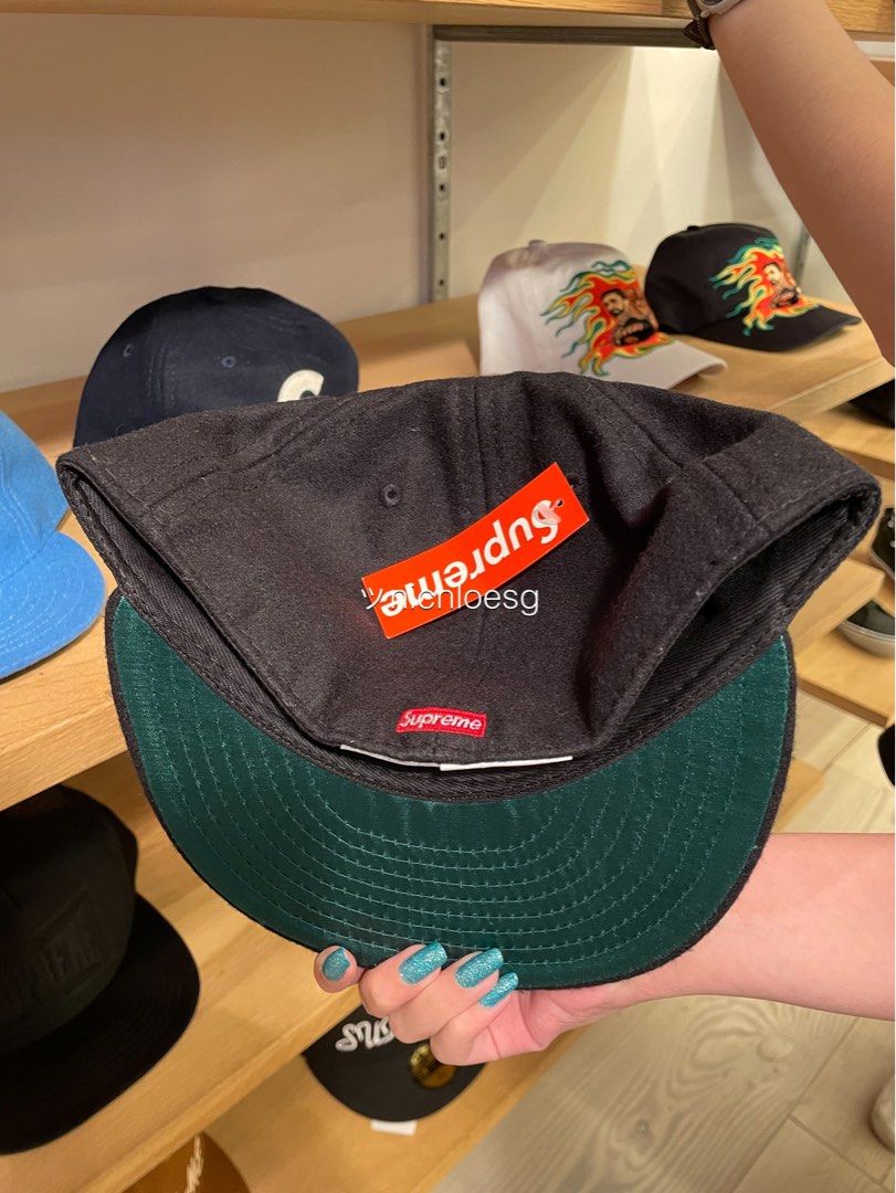 SUPREME EBBETS S LOGO FITTED 6-PANEL CAP