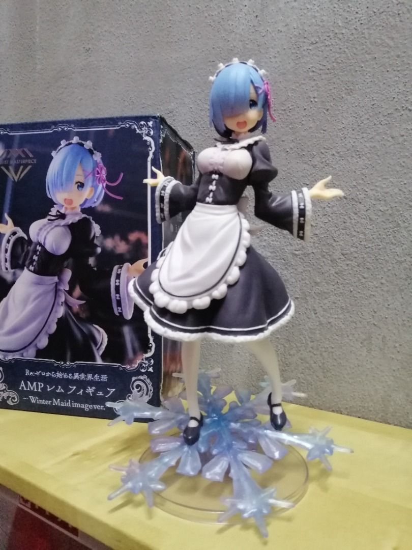  Taito Re:Zero Winter Maid Rem - Colorful Anime PVC Doll -  ARTIST MASTERPIECE, 8 Tall : Toys & Games