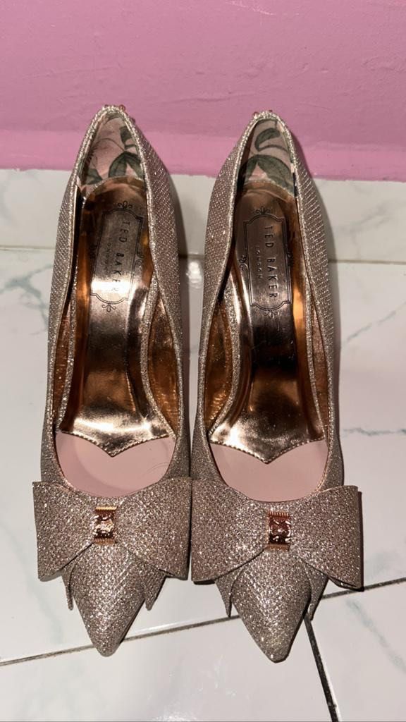 Rose gold heels ted baker hotsell