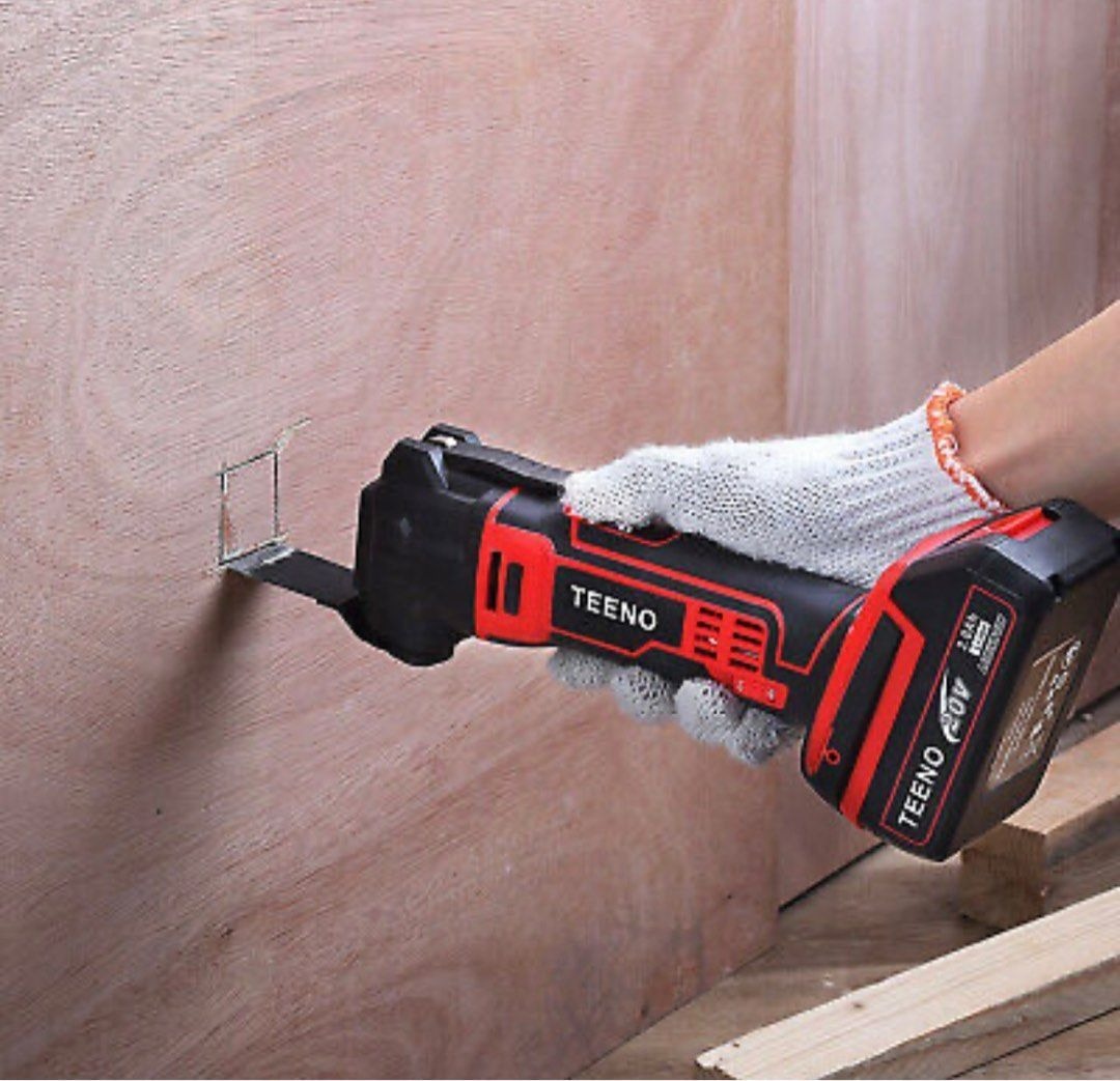 TEENO 18V Cordless Oscillating Tool MultiTool Kit with Variable Speed