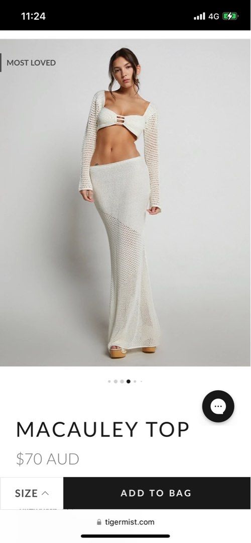 Crochet top skirt tigermist