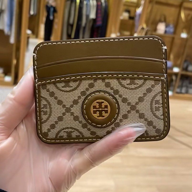 Tory Burch T Monogram Jacquard Card Case