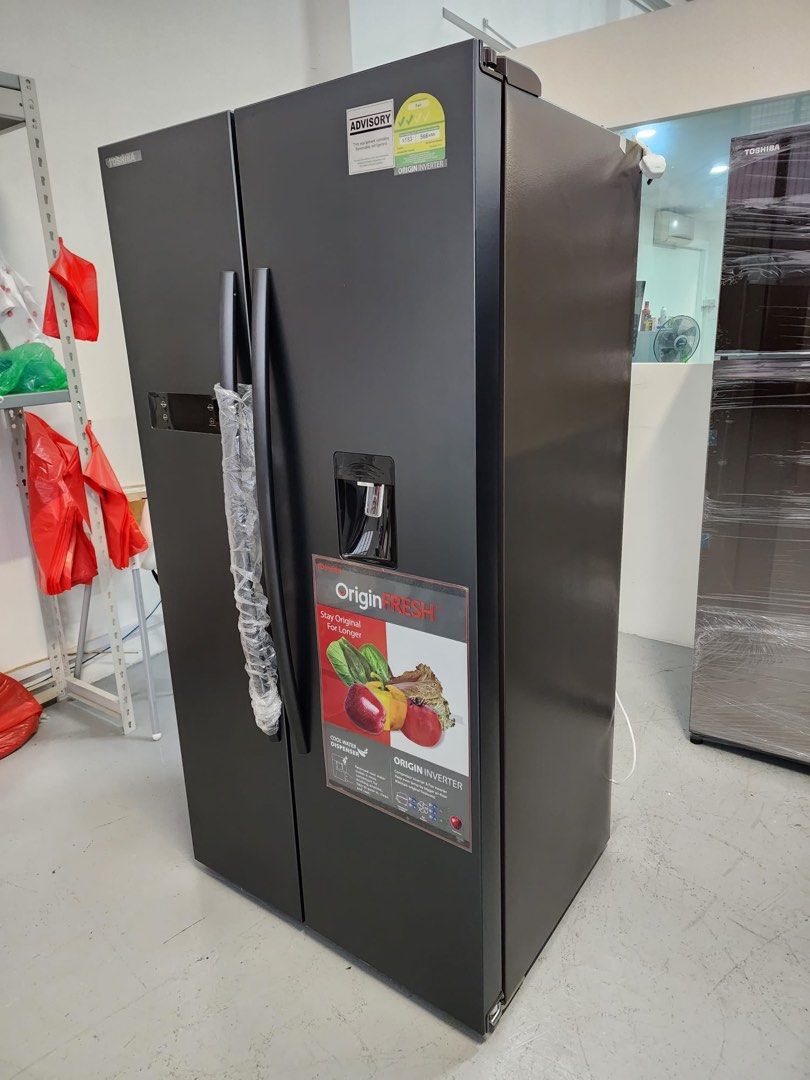 TOSHIBA 514L INVERTER SIDE BY SIDE FRIDGE, TV & Home Appliances, Kitchen Appliances