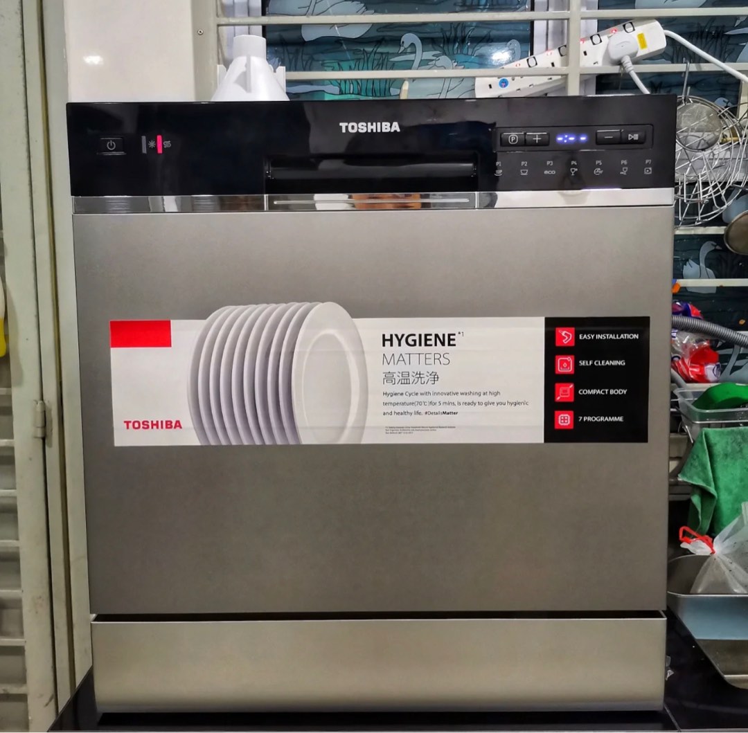 Toshiba Counter Top Dish Washer Washing Machine, TV & Home Appliances