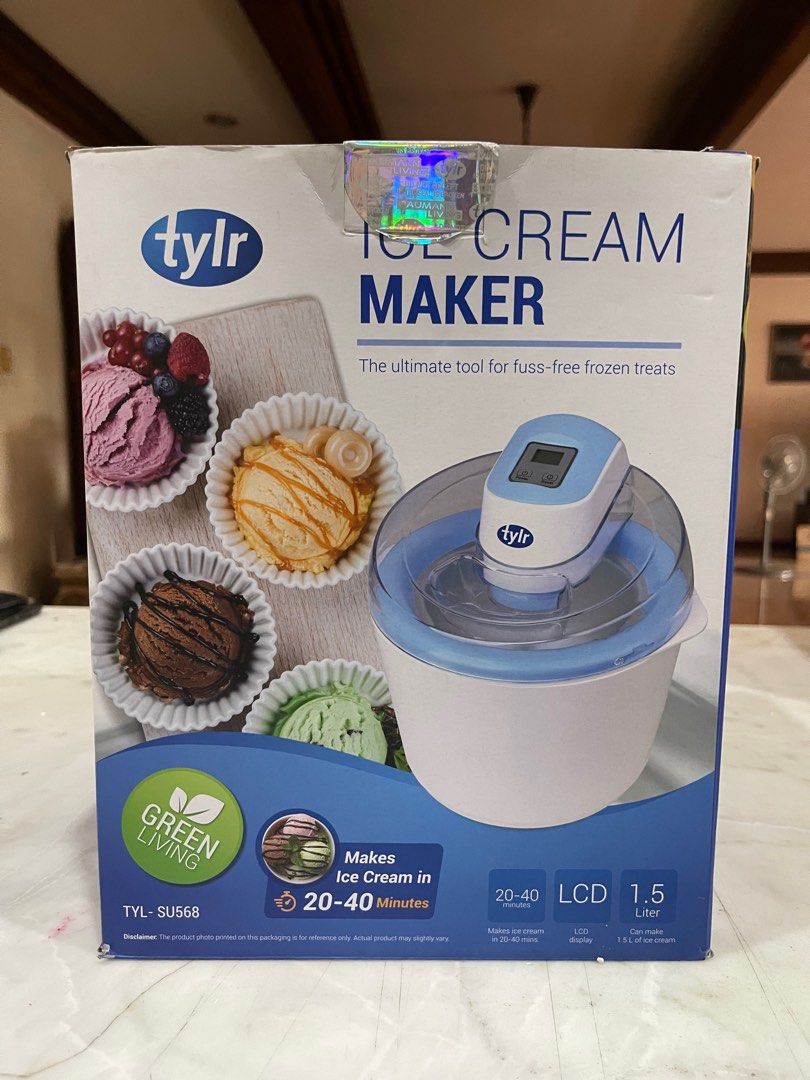 Tylr Ice Cream Maker 1.5L *new*, TV & Home Appliances, Kitchen